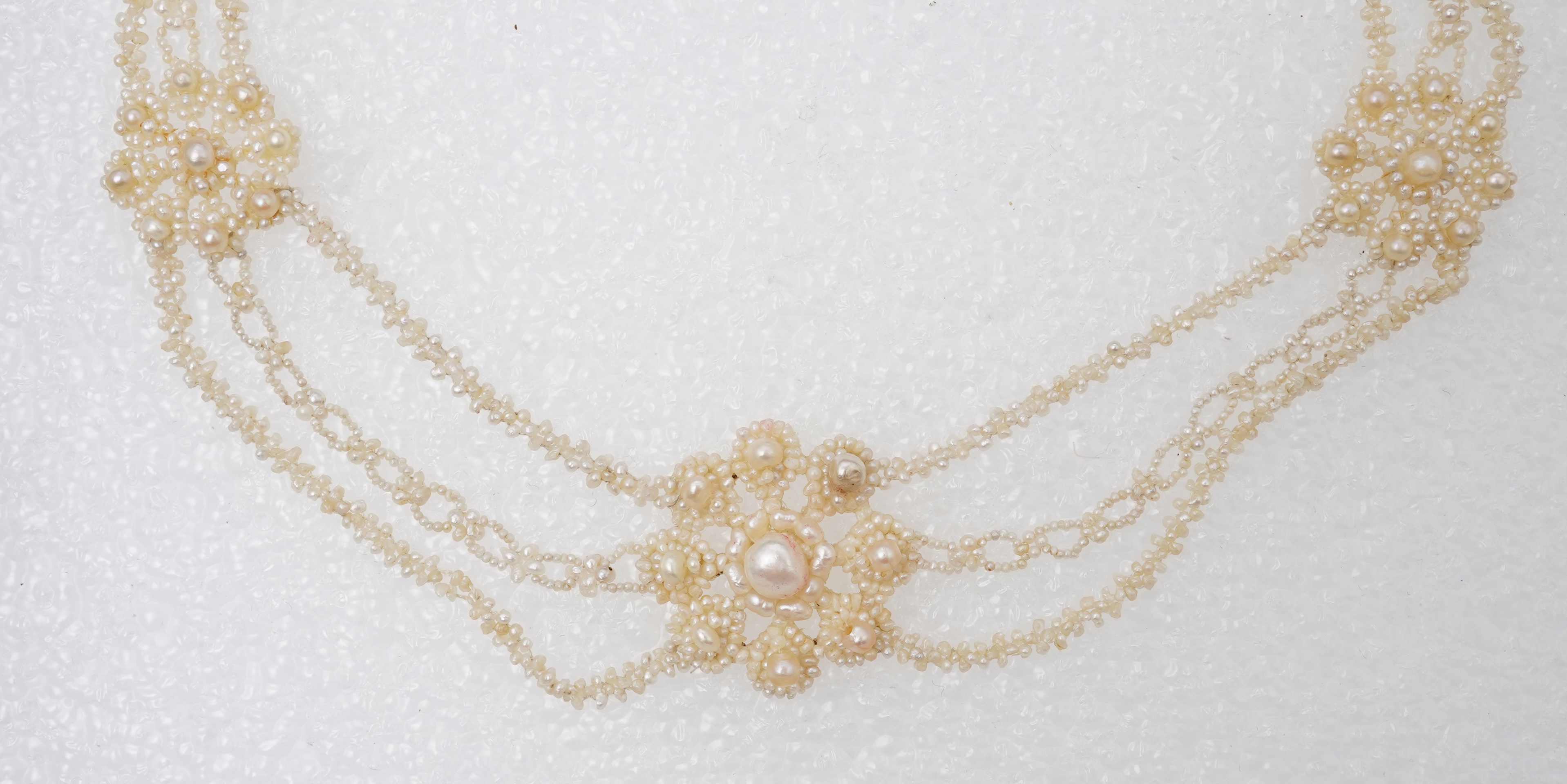 A Regency seed pearl parure, circa 1820